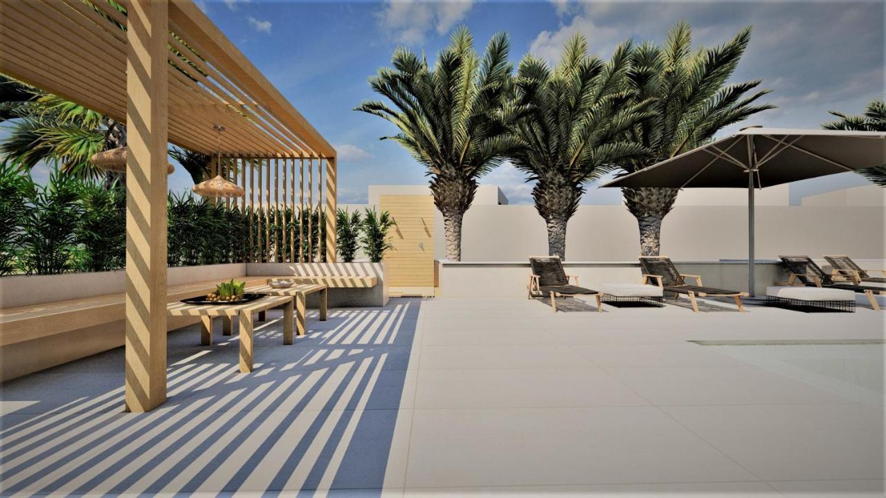 Ninemia Beach Hotel & Suites Agia Marina Exterior foto